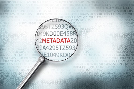 Magnifying glass over METADATA